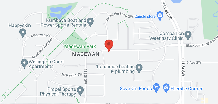 map of 213 Macewan RD SW